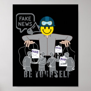 False Fake News Conspiracies Illusion Of Truth Sti Poster