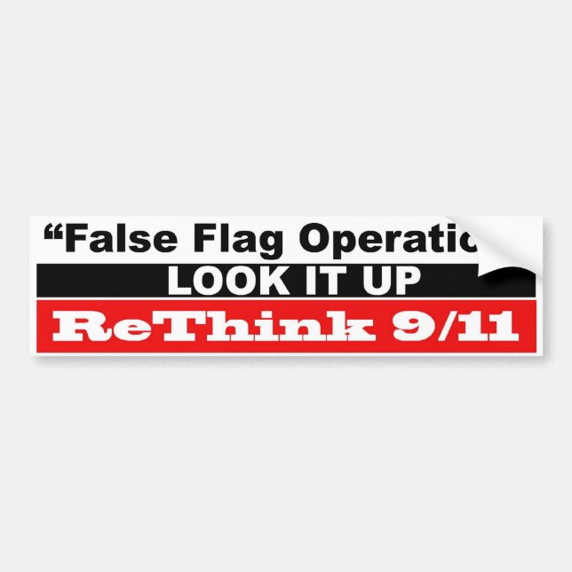 False Flag Operation Bumper Sticker (Front)