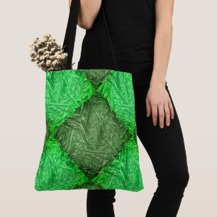 False green exchange grass or coconut leaves tote bag