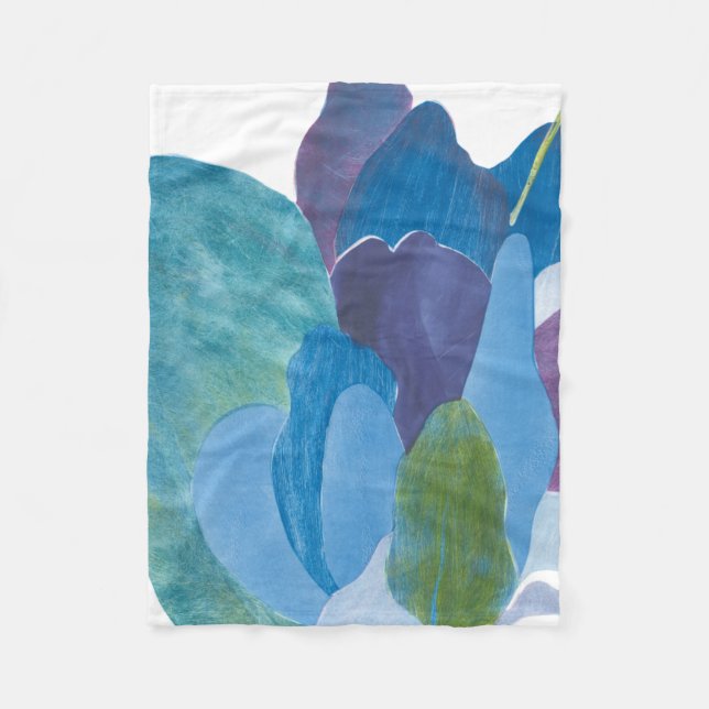 False Indigo I Fleece Blanket (Front)