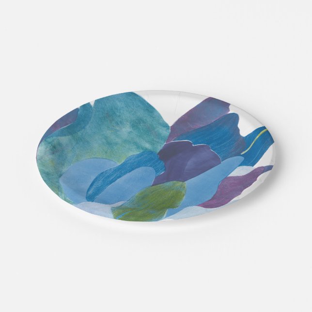 False Indigo I Paper Plate (Angled)