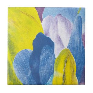 False Indigo III Ceramic Tile
