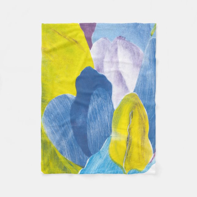 False Indigo III Fleece Blanket (Front)