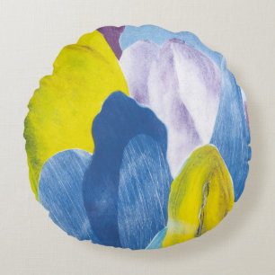 False Indigo III Round Cushion