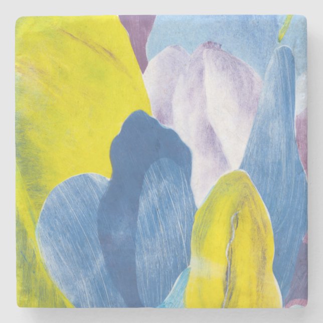 False Indigo III Stone Coaster (Front)