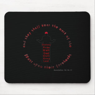 False Prophet Anti Trump Funny Political Liberal V Mouse Pad
