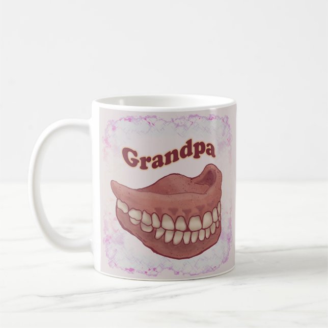 False Teeth Grandpa  Coffee Mug (Left)