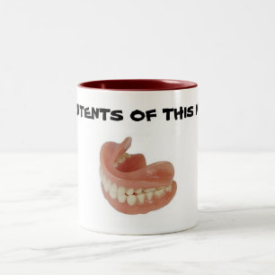 FALSE TEETH KEEPER MUG