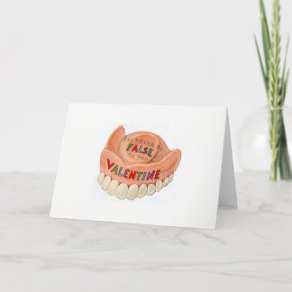 False Teeth Valentines Day Card