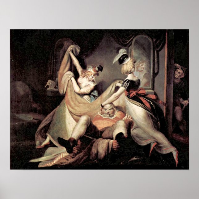 Falstaff in the laundry basket by Henry Fuseli Poster (Front)