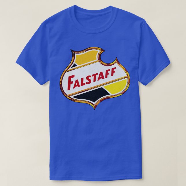 Falstaff Retro Defunct Beer T-Shirt (Design Front)