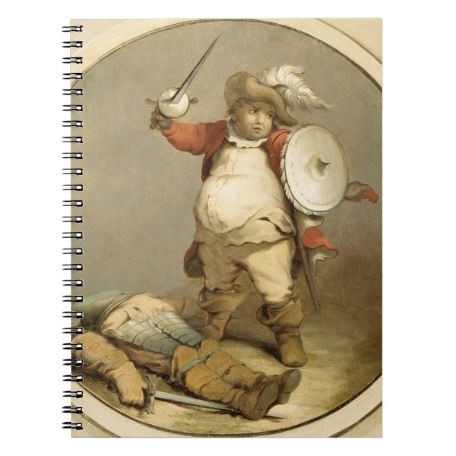 Falstaff with the Body of Hotspur, c.1786 (oil on Notebook (Front)