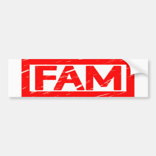 Fam Stamp Bumper Sticker