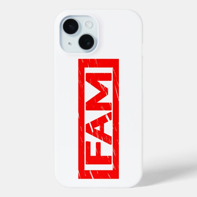 Fam Stamp Case-Mate iPhone Case (Back)