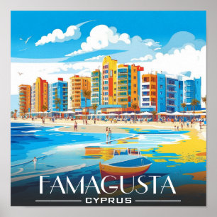Famagusta beaches, Cyprus touring Poster