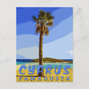 famagusta cyprus - cyprus beaches holiday postcard