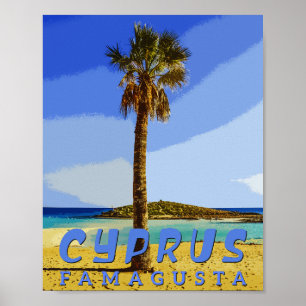 famagusta cyprus - cyprus beaches poster