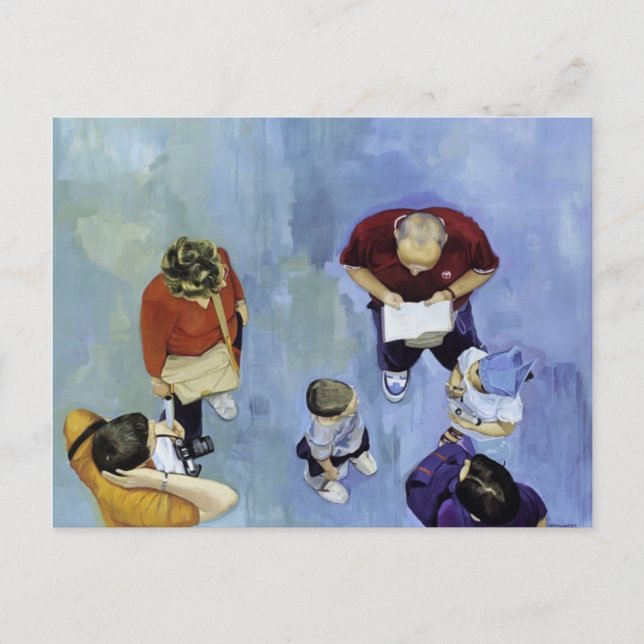 familia de turistas  2 postcard (Front)