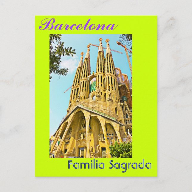 Familia Sagrada Postcard (Front)