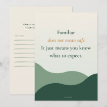 Familiar Does Not Mean Safe | Reflection