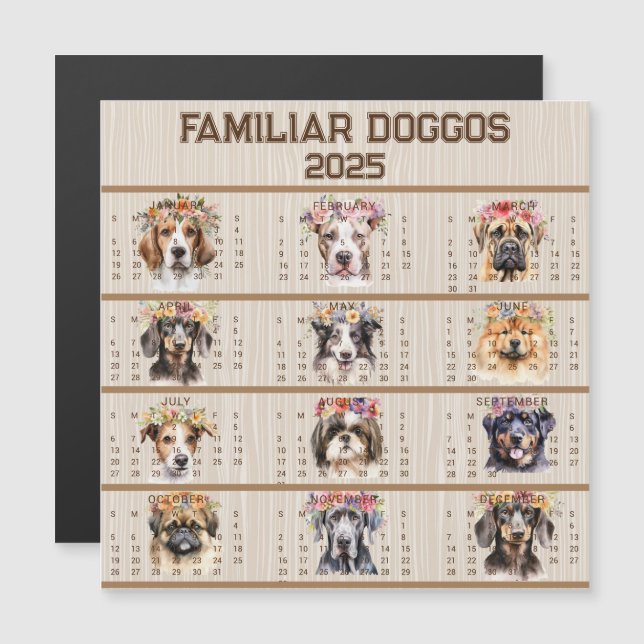Familiar Doggos #1 2025 Magnetic Card (Front/Back)