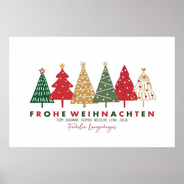 Familie Langemeyer Christmas Poster (Front)
