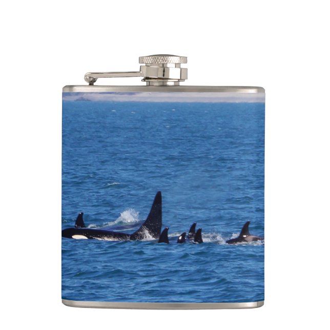 Families Stick Together Hip Flask (Front)