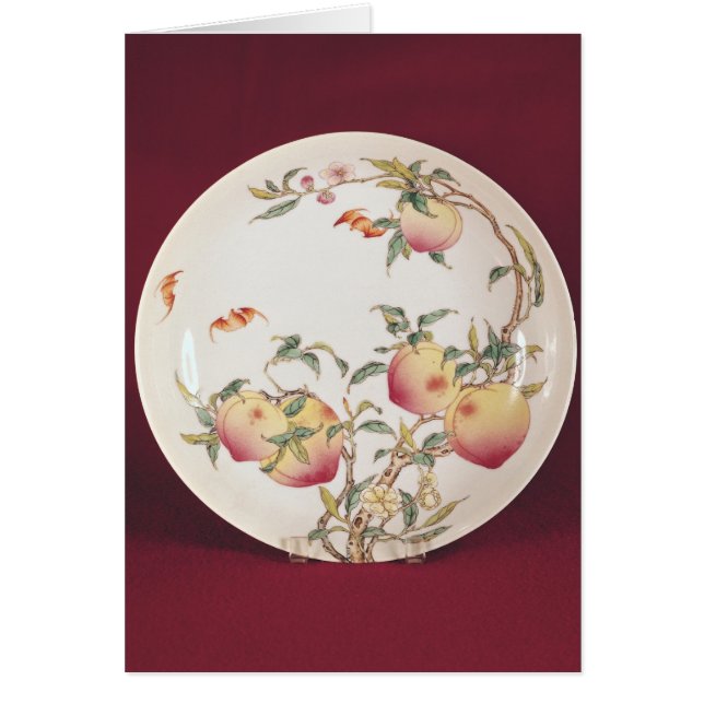 Famille rose plate decorated (Front)