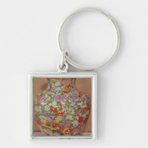 Famille Rose vase with a mille fleurs Key Ring