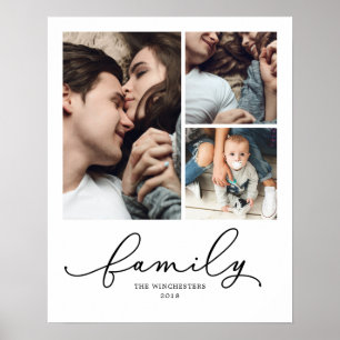 Family 16x20 3 Photo Collage Poster
