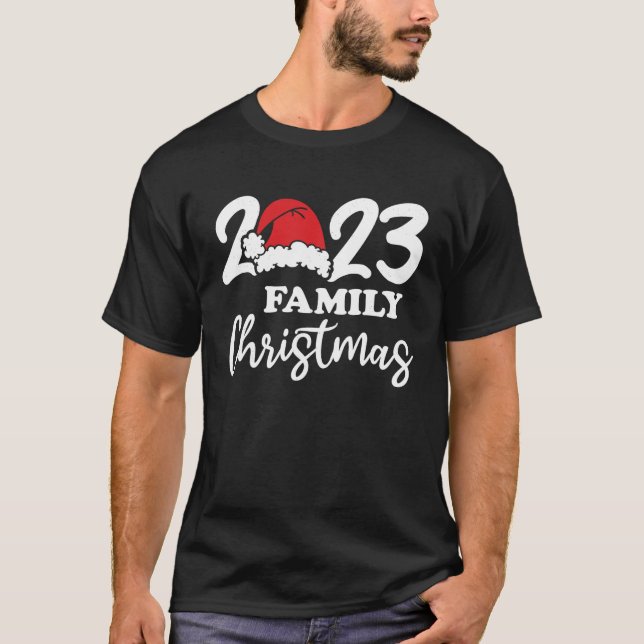 Family 2023 Christmas Matching Outfits Team Santa  T-Shirt (Front)