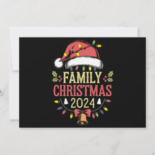 Family 2024 Christmas Matching Outfits Team Santa Holiday Card