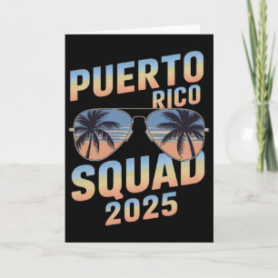 Family 2025 Matching Puerto Rico Family Trip Vacat Card
