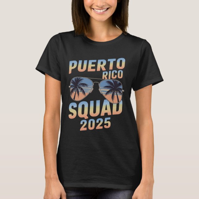 Family 2025 Matching Puerto Rico Family Trip Vacat T-Shirt (Front)