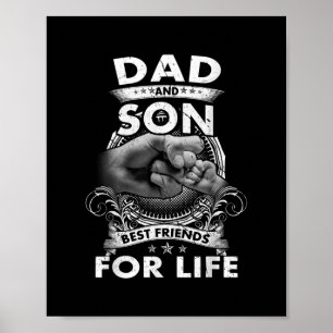 Family 365 Dad And Son Best Friends For Life Poster