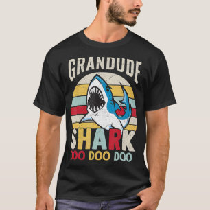 FAMILY 365 Fathers Day Funny Grandude Shark Grandp T-Shirt