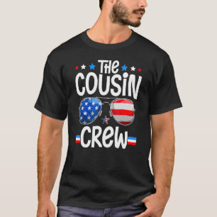 Family 4th Of July Ing Cousin Crew American Flag T-Shirt