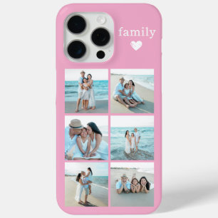 Family 6 Photo Pink Case-Mate iPhone Case