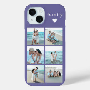 Family 6 Photo Purple iPhone 15 Case