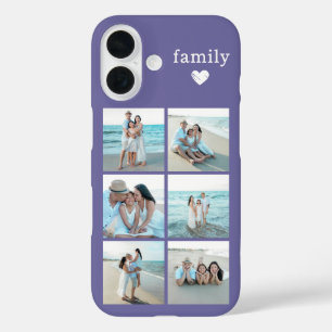 Family 6 Photo Purple iPhone 16 Case