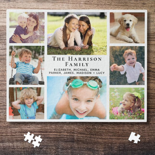 Family 8 Photo Collage Jigsaw Puzzle (Creator Uploaded)