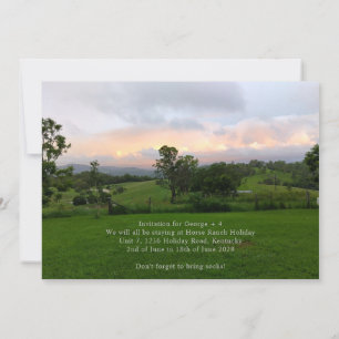 Family Adventure Holiday Invitation