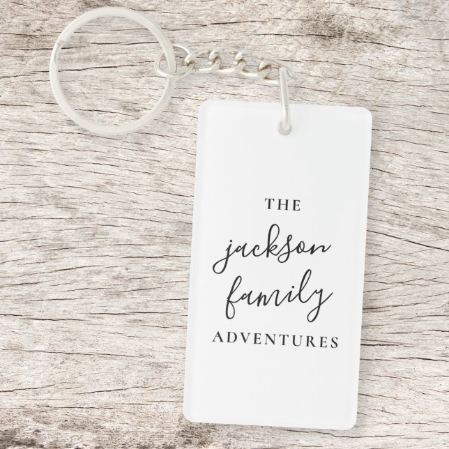 Family Adventures | Original Modern Minimalist Key Ring (Creator Uploaded)