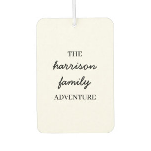 Family Adventures Original Modern Minimalist Style Car Air Freshener