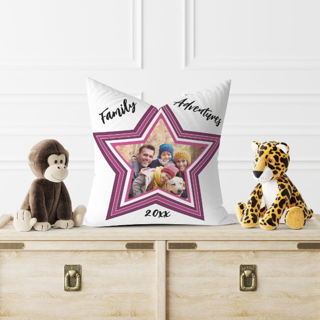 Family adventures star photo  cushion (Creator Uploaded)