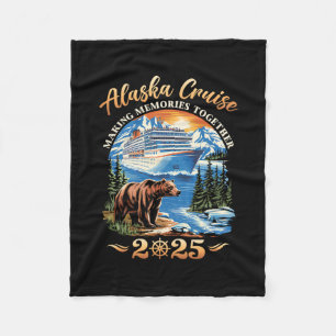Family Alaska Cruise Making Memories 2025 Alaska C Fleece Blanket