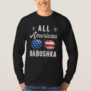Family All American Babushka 4th Of July Patrioti T-Shirt