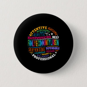 Family And Community Liaison Ck To School Squad 6 Cm Round Badge