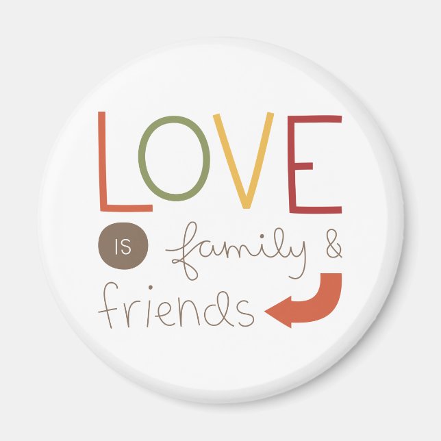 family and friends magnet (Front)