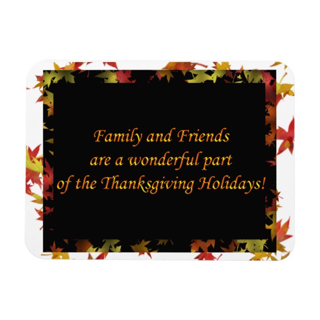 Family and Friends Thanksgiving Magnet (Horizontal)